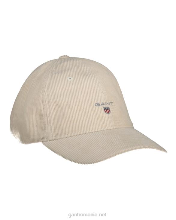 șapcă din catifea 888T480 cremă GANT bărbați