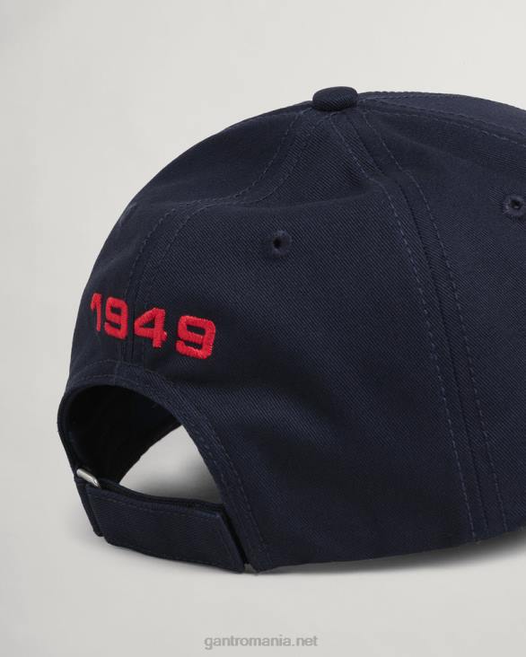 șapcă din twill cu scut retro 888T504 albastru de seară GANT bărbați