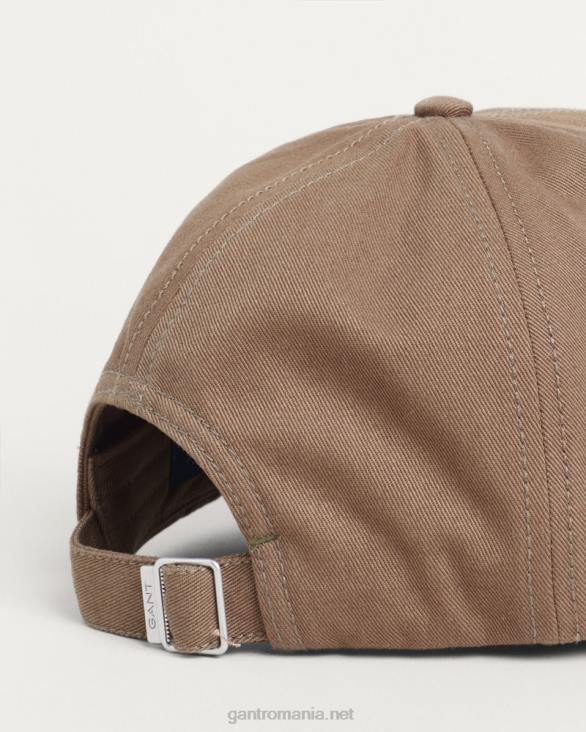 șapcă din twill de bumbac 888T487 verde de vânător GANT bărbați