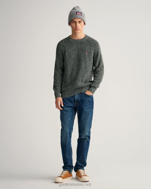 beanie retro shield 888T489 melange gri închis GANT bărbați