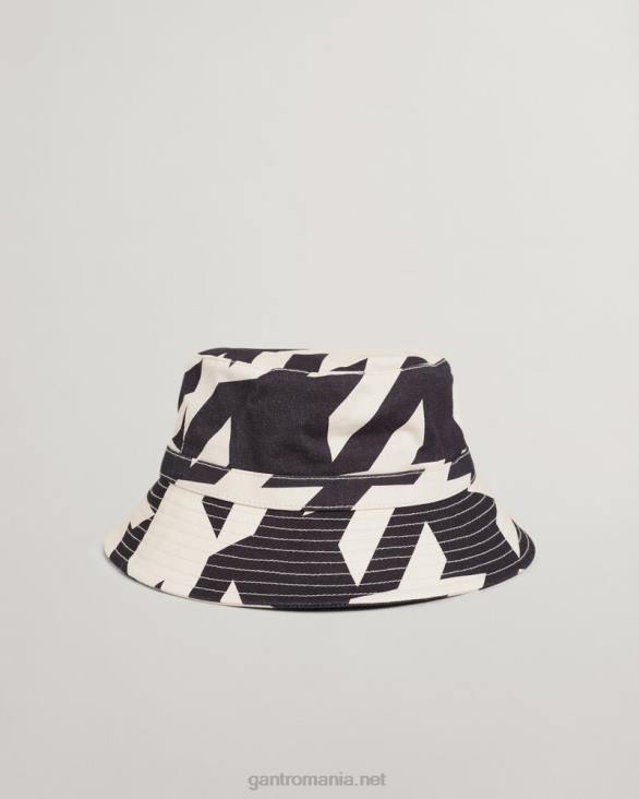 pălărie de găleată din picioare de găin 888T470 negru de abanos GANT bărbați