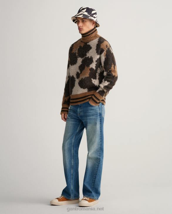 pălărie de găleată din picioare de găin 888T470 negru de abanos GANT bărbați