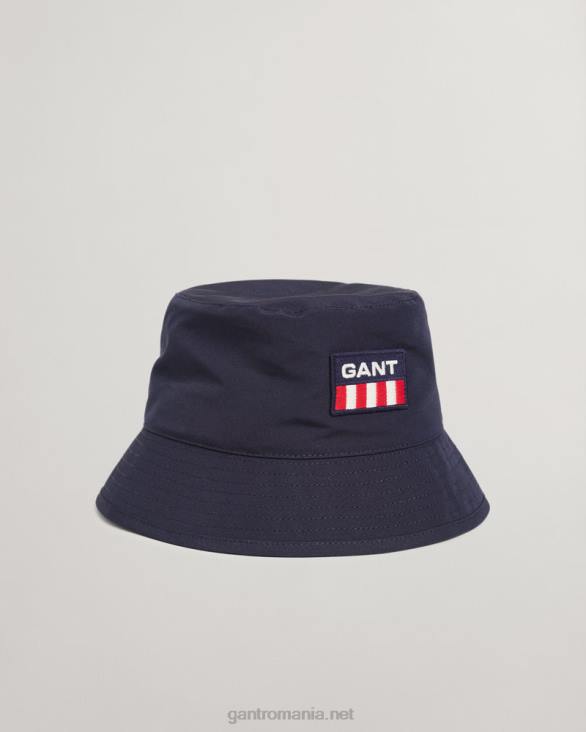 pălărie din poliester 888T476 albastru de seară GANT bărbați