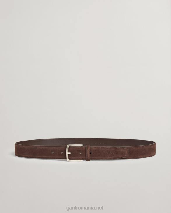 centura clasica de piele intoarsa 888T454 maro inchis GANT bărbați