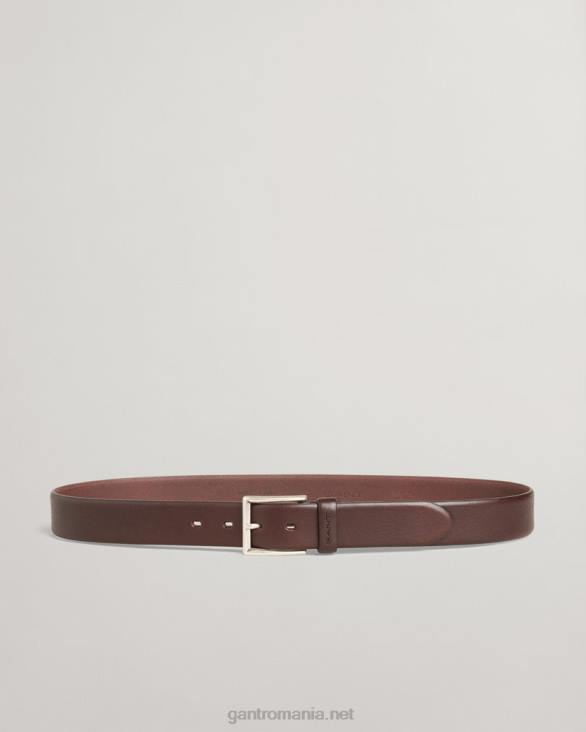 centura clasica din piele 888T451 maro inchis GANT bărbați