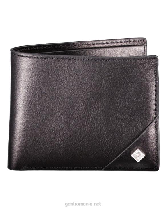 portofel de piele 888T455 negru GANT bărbați