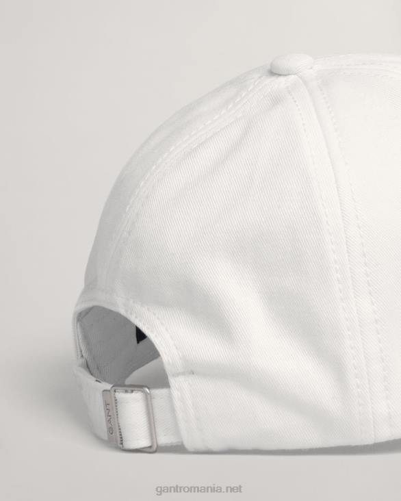 șapcă din twill de bumbac 888T793 alb GANT femei