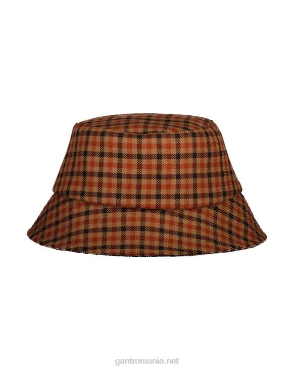 pălărie cu găleată 888T790 portocala aurie GANT femei