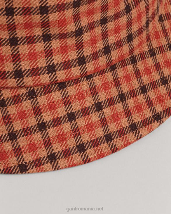 pălărie cu găleată 888T790 portocala aurie GANT femei