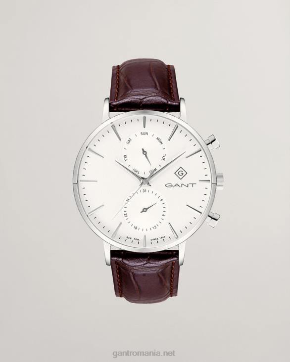 ceas de mână park hill day-date ii 888T469 alb GANT