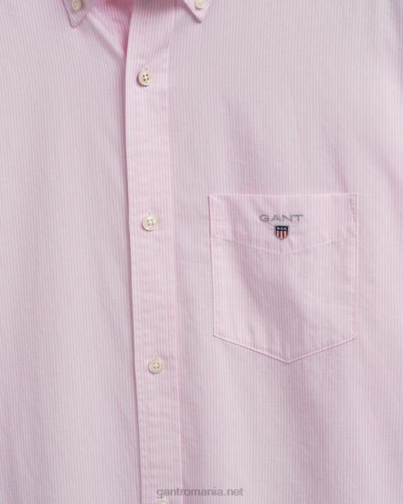 cămașă bancheră din pânză obișnuită 888T47 roz californian GANT bărbați