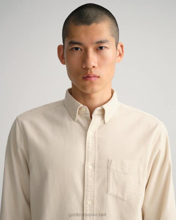 cămașă din catifea cu culoare normală 888T52 chit GANT bărbați