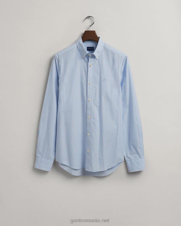 cămașă din pânză largă cu dungi slim fit 888T61 albastru capri GANT bărbați