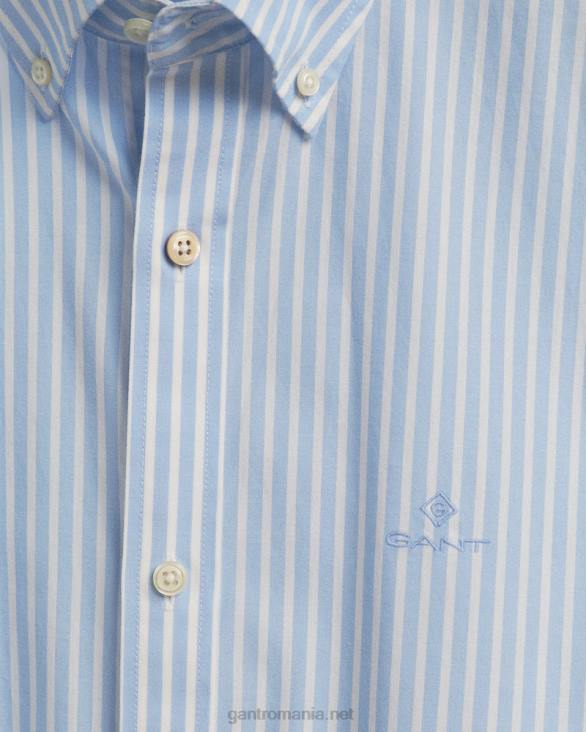 cămașă din pânză largă cu dungi slim fit 888T61 albastru capri GANT bărbați