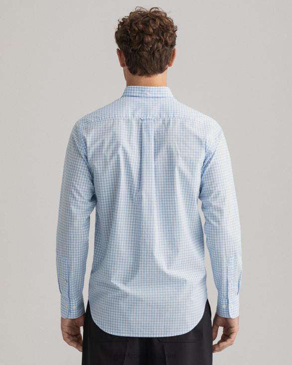 cămașă din pânză vichy cu potrivire obișnuită 888T70 albastru capri GANT bărbați