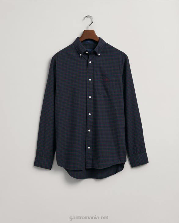 cămașă din twill vichy, cu potrivire obișnuită 888T27 padure verde GANT bărbați