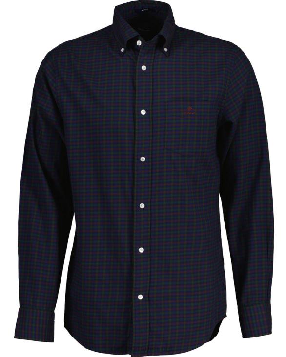 cămașă din twill vichy, cu potrivire obișnuită 888T27 padure verde GANT bărbați