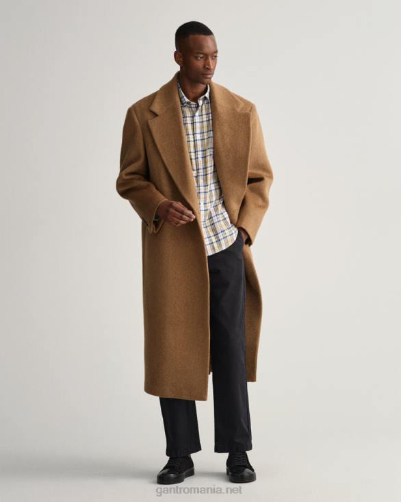 cămașă în carouri de tip tartan cu potrivire normală 888T15 nisip uscat GANT bărbați