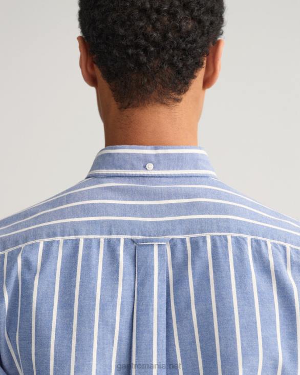 cămașă oxford cu dungi largi, în formă regulată 888T31 albastru colegiu GANT bărbați