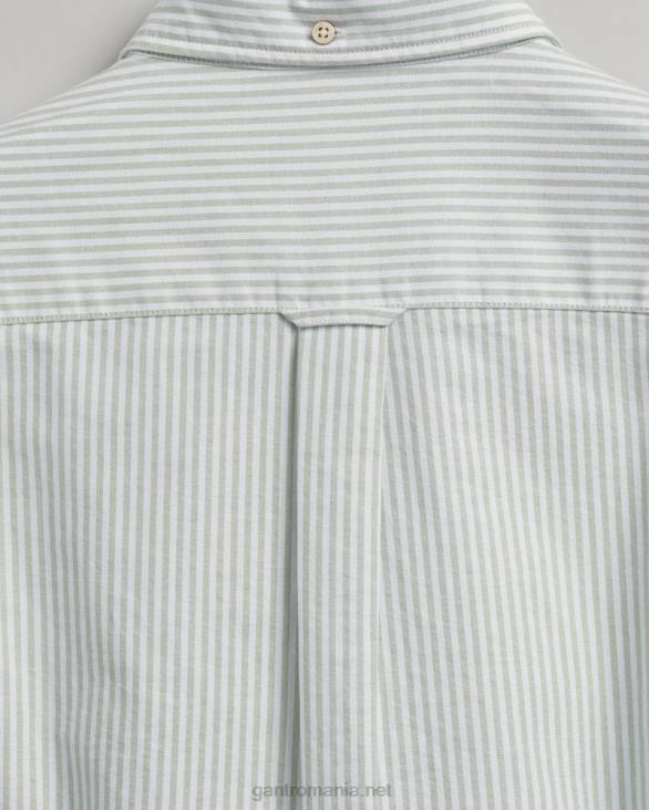 cămașă oxford de tip bancher cu culoare normală 888T34 verde de eucalipt GANT bărbați