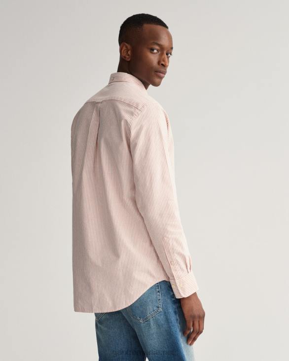 cămașă oxford de tip bancher cu culoare normală 888T36 portocala aurie GANT bărbați