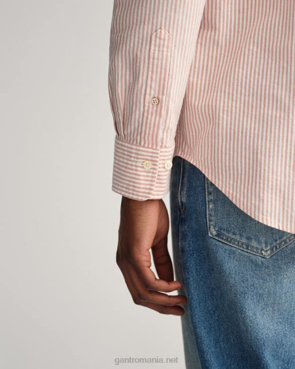 cămașă oxford de tip bancher cu culoare normală 888T36 portocala aurie GANT bărbați