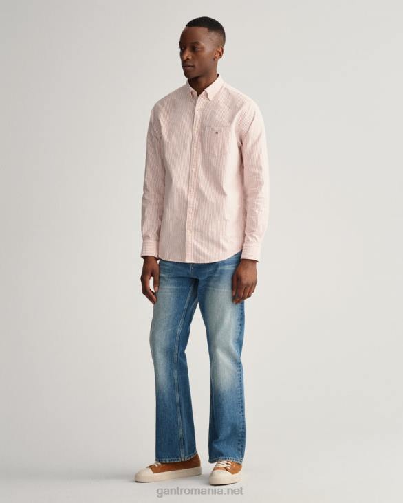 cămașă oxford de tip bancher cu culoare normală 888T36 portocala aurie GANT bărbați