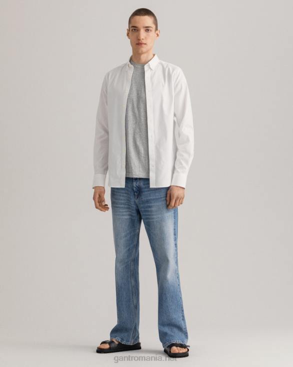 cămașă oxford pinpoint slim fit 888T67 alb GANT bărbați
