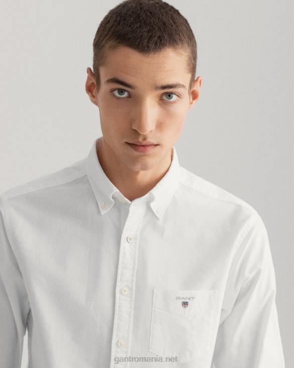 cămașă oxford slim fit 888T32 alb GANT bărbați