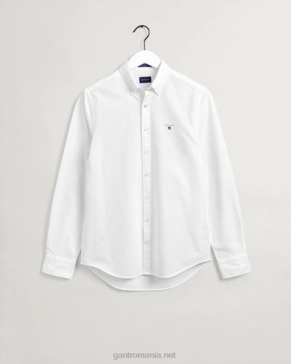cămașă oxford slim fit 888T32 alb GANT bărbați