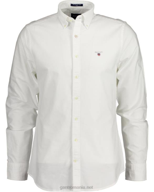 cămașă oxford slim fit 888T32 alb GANT bărbați