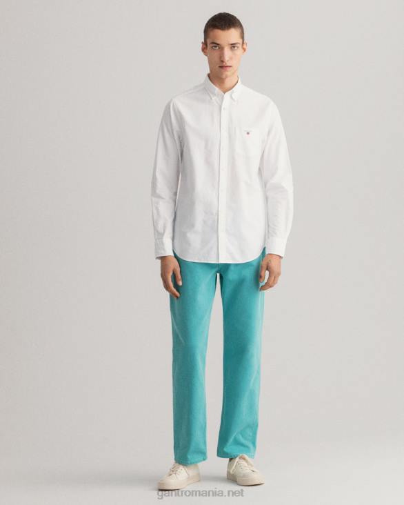 cămașă oxford slim fit 888T32 alb GANT bărbați