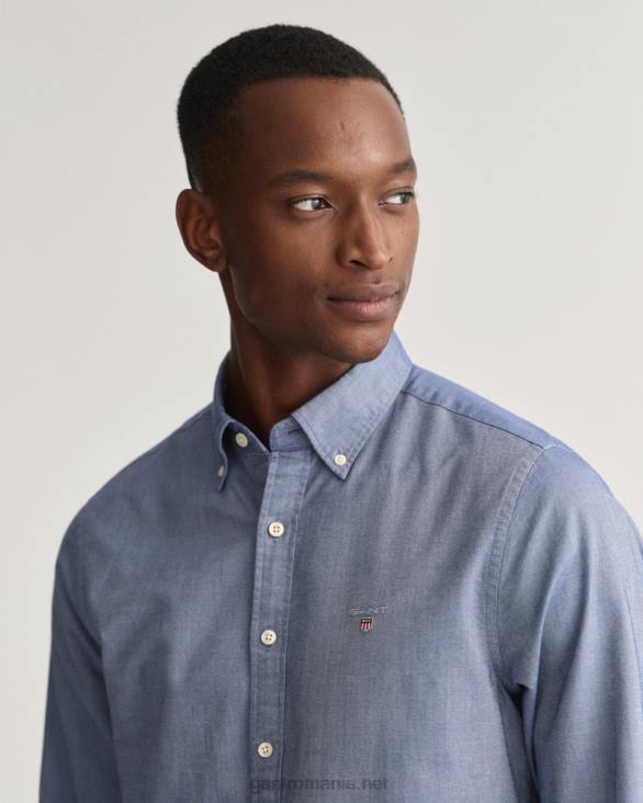 cămașă oxford slim fit 888T44 albastru persan GANT bărbați