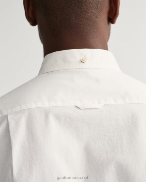 cămașă slim fit din pânză largă 888T54 alb GANT bărbați