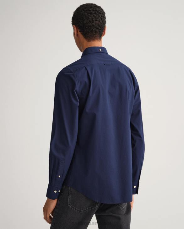 cămașă slim fit din pânză largă 888T81 marin GANT bărbați