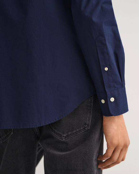 cămașă slim fit din pânză largă 888T81 marin GANT bărbați