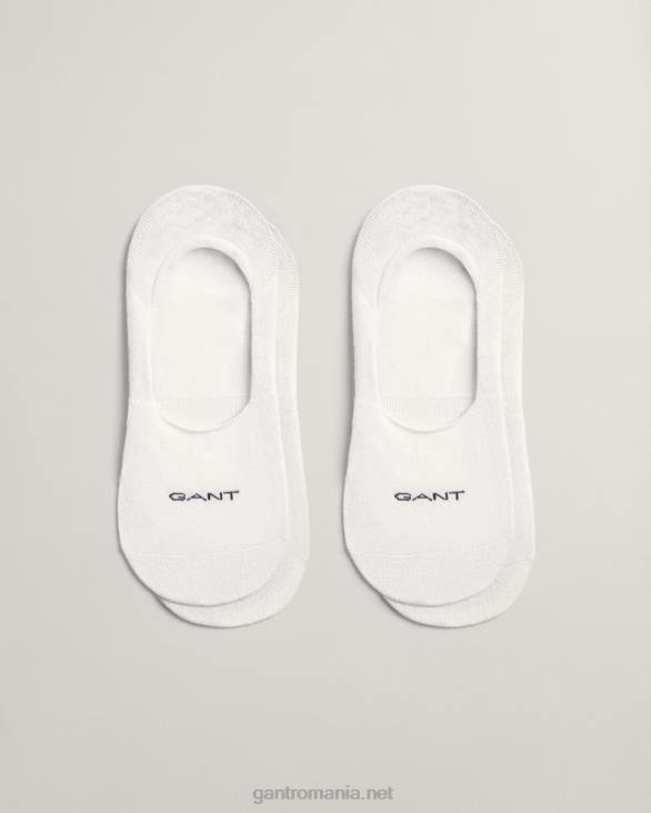 Pachet de 2 șosete invizibile 888T530 alb GANT bărbați
