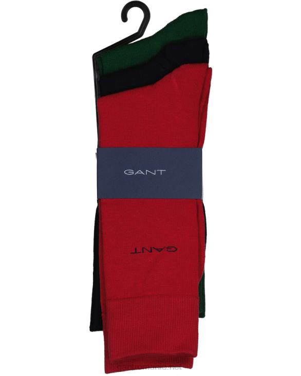 Pachet de 3 șosete din bumbac moale 888T538 apus de toamnă GANT bărbați