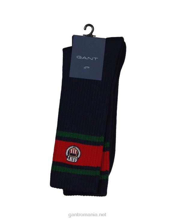 ciorapi sport 888T519 albastru de seară GANT bărbați