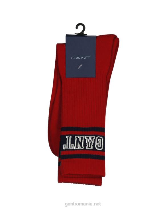 ciorapi sport 888T522 rosu rubin GANT bărbați