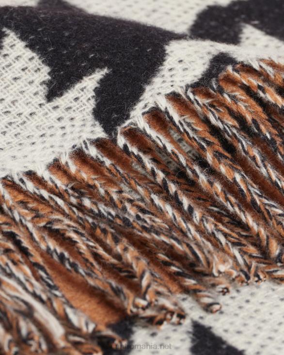 eșarfă cu logo-ul picioare de hound 888T563 negru de abanos GANT bărbați