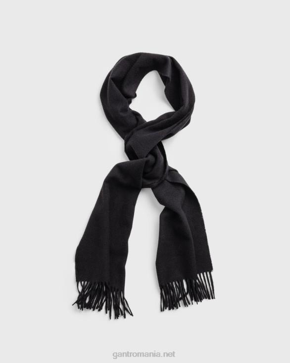 eșarfă de lână 888T577 negru GANT bărbați