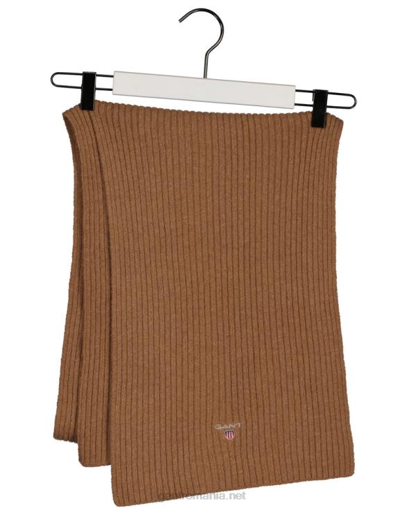 eșarfă din lână 888T561 nucă prăjită GANT bărbați