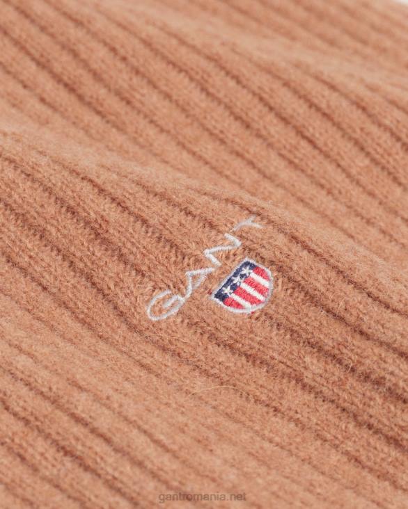 eșarfă din lână 888T561 nucă prăjită GANT bărbați