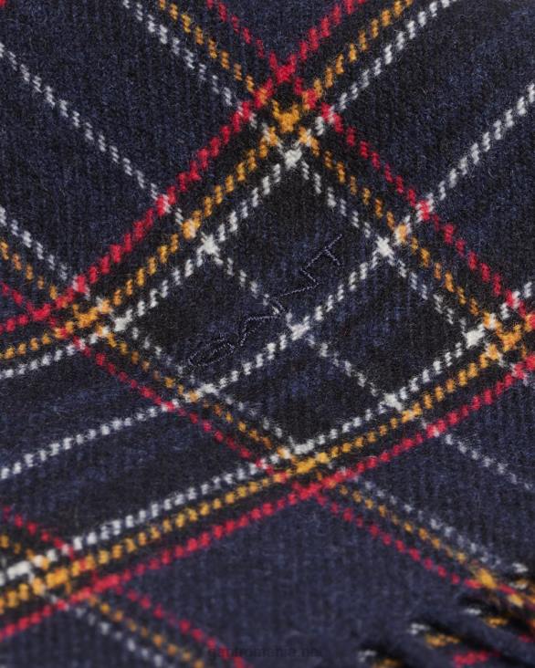eșarfă din tartan 888T559 marin GANT bărbați