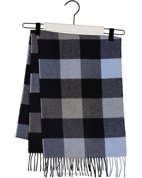 eșarfă multi check 888T570 melange gri GANT bărbați