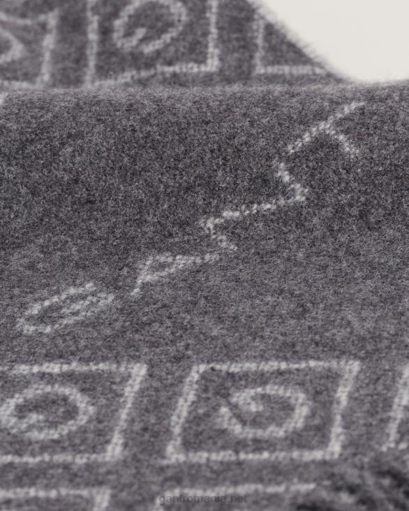 icon g eșarfă de lână 888T573 grafit GANT bărbați