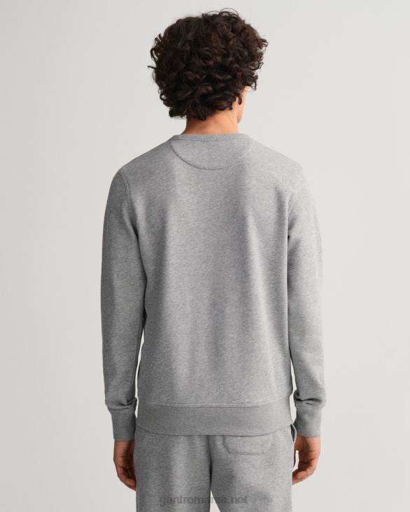 archive shield hanorac cu decolteu 888T254 melange gri GANT bărbați