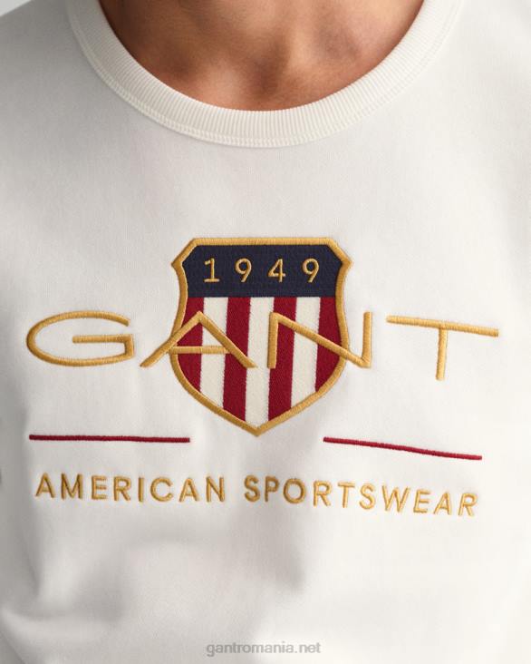 archive shield hanorac cu decolteu 888T264 coaja de ou GANT bărbați