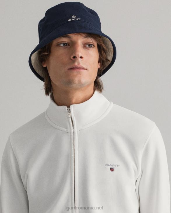 cardigan original cu fermoar complet 888T285 coaja de ou GANT bărbați